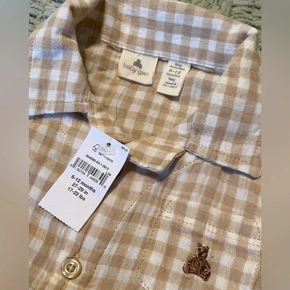 Baby Gap Matching shirt and bottom set size 6-12 Months NWT - Picture 3 of 5